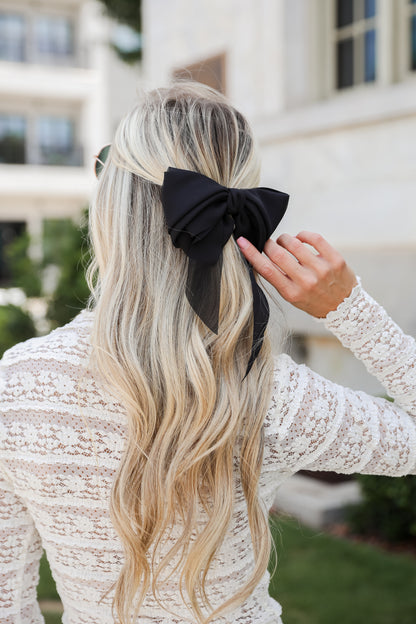 Luxe Poise Bow Hair Clip