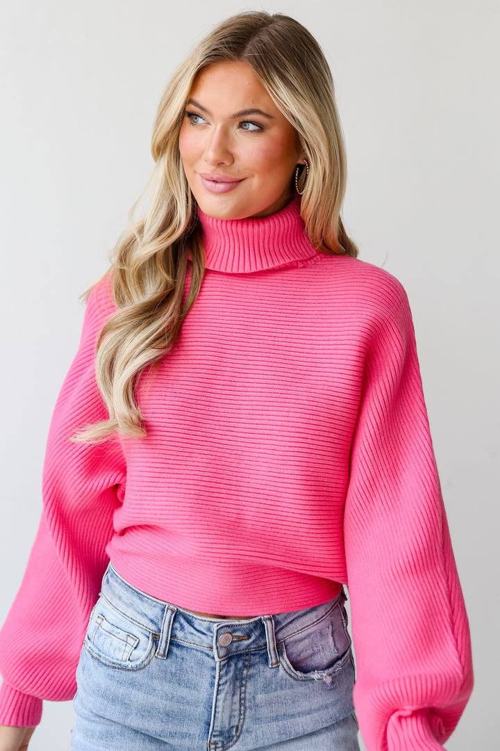 hot pink sweater