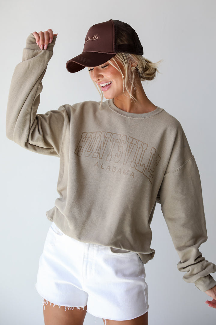 Taupe Huntsville Alabama Sweatshirt