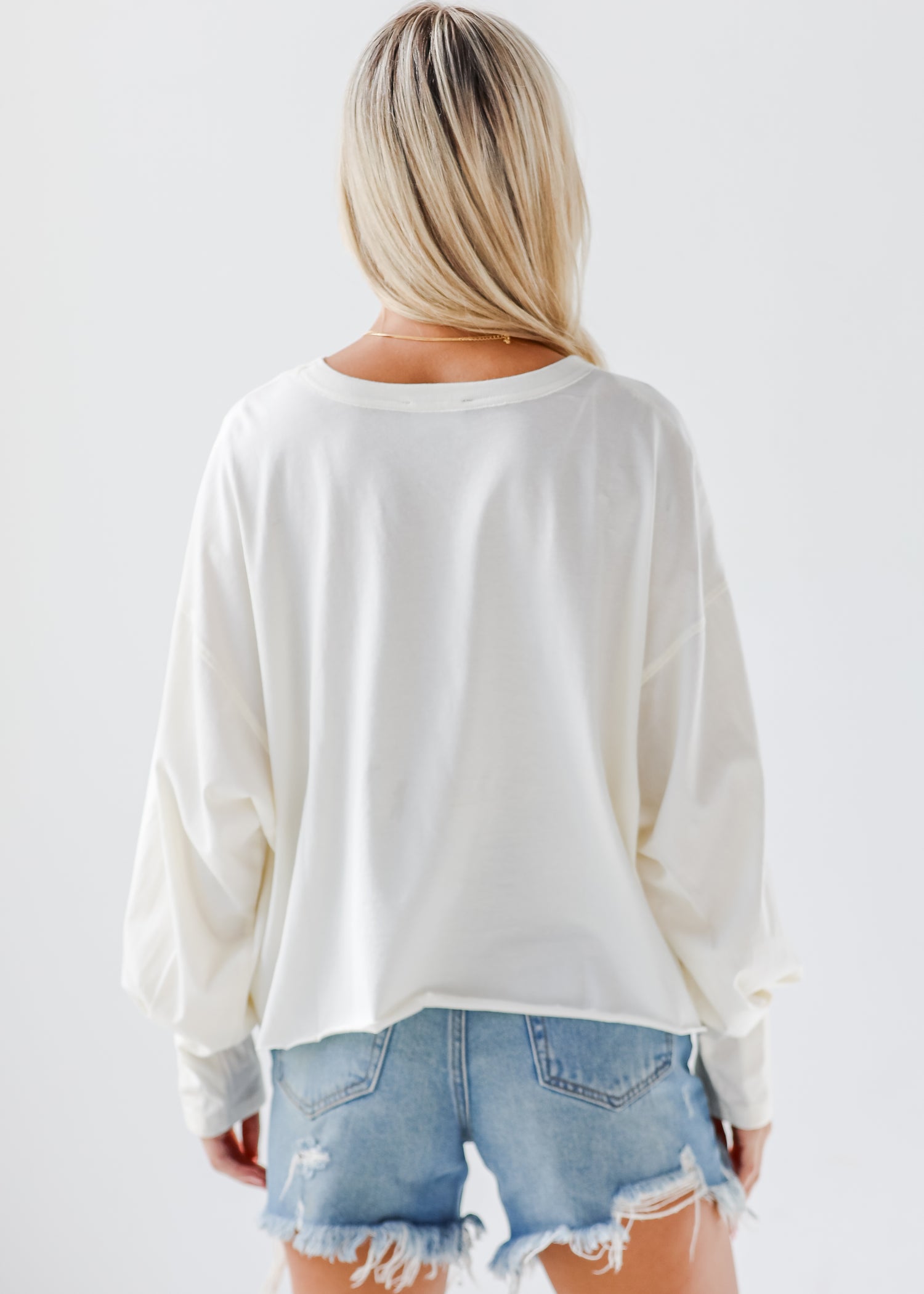 Aubree Cropped Long Sleeve Tee