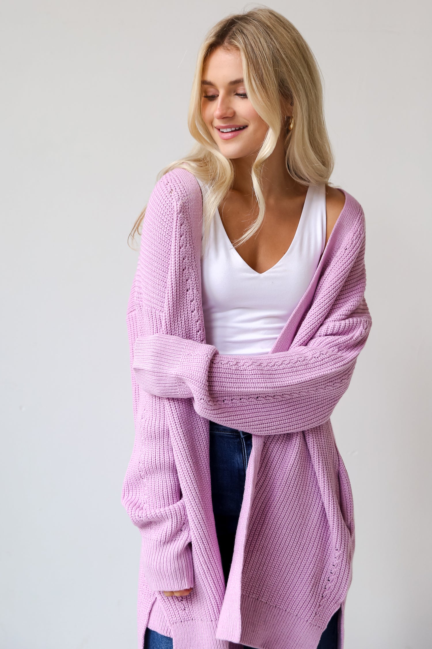 lavender Cardigan for women