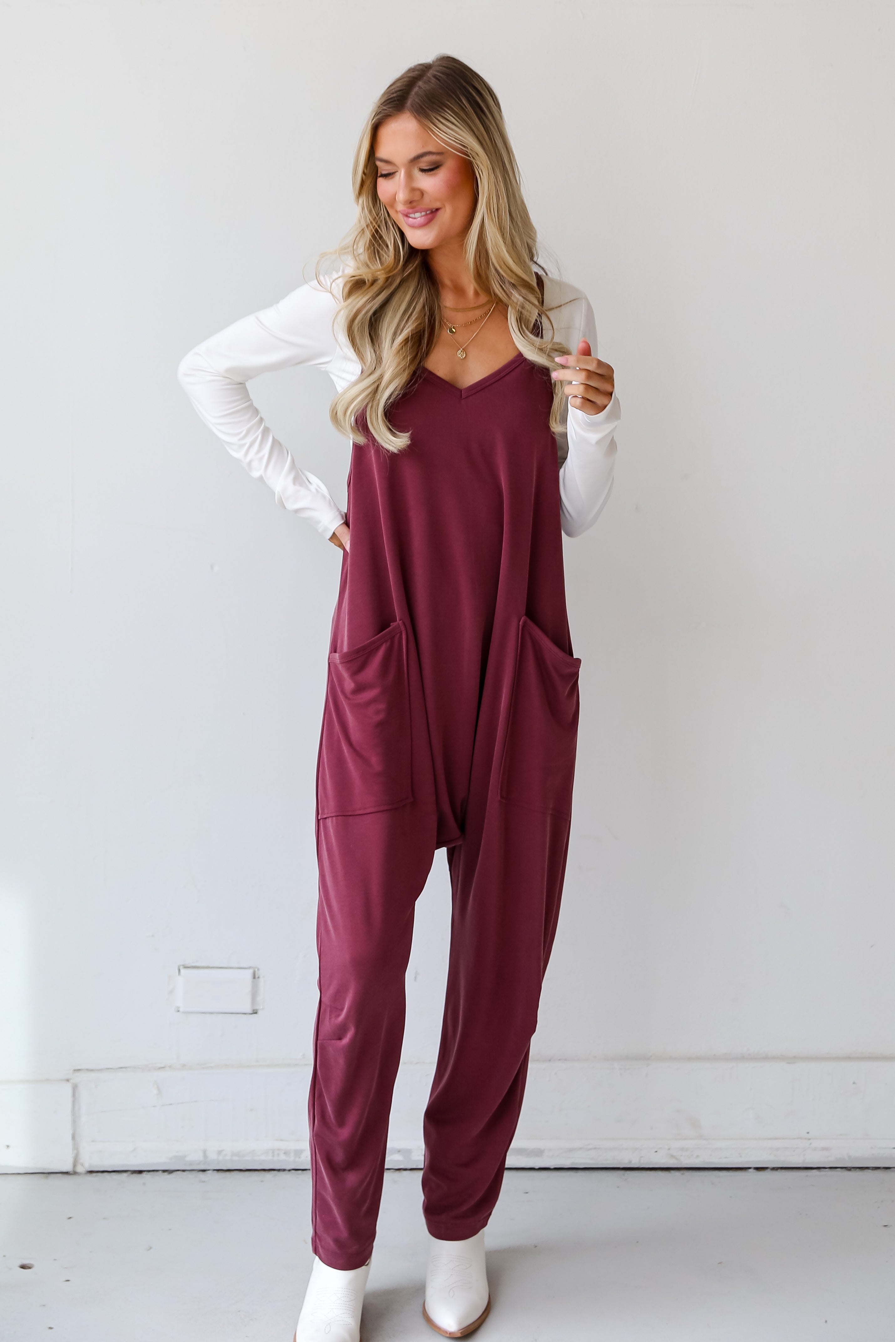 loose fitting jumpsuit