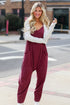 burgundy Jumpsuit