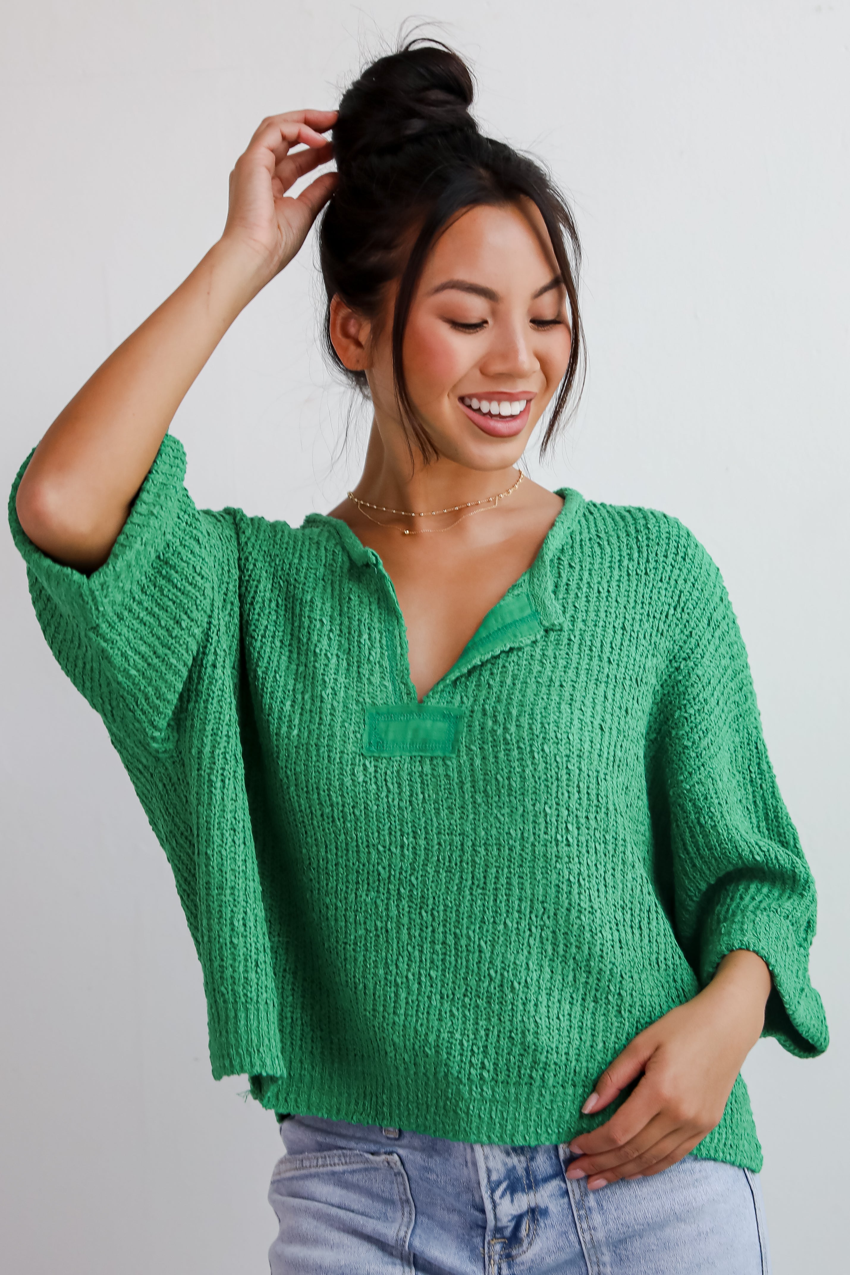 Cozy All Over Lightweight Knit Sweater