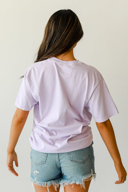 Lavender Team Jesus Tee back view