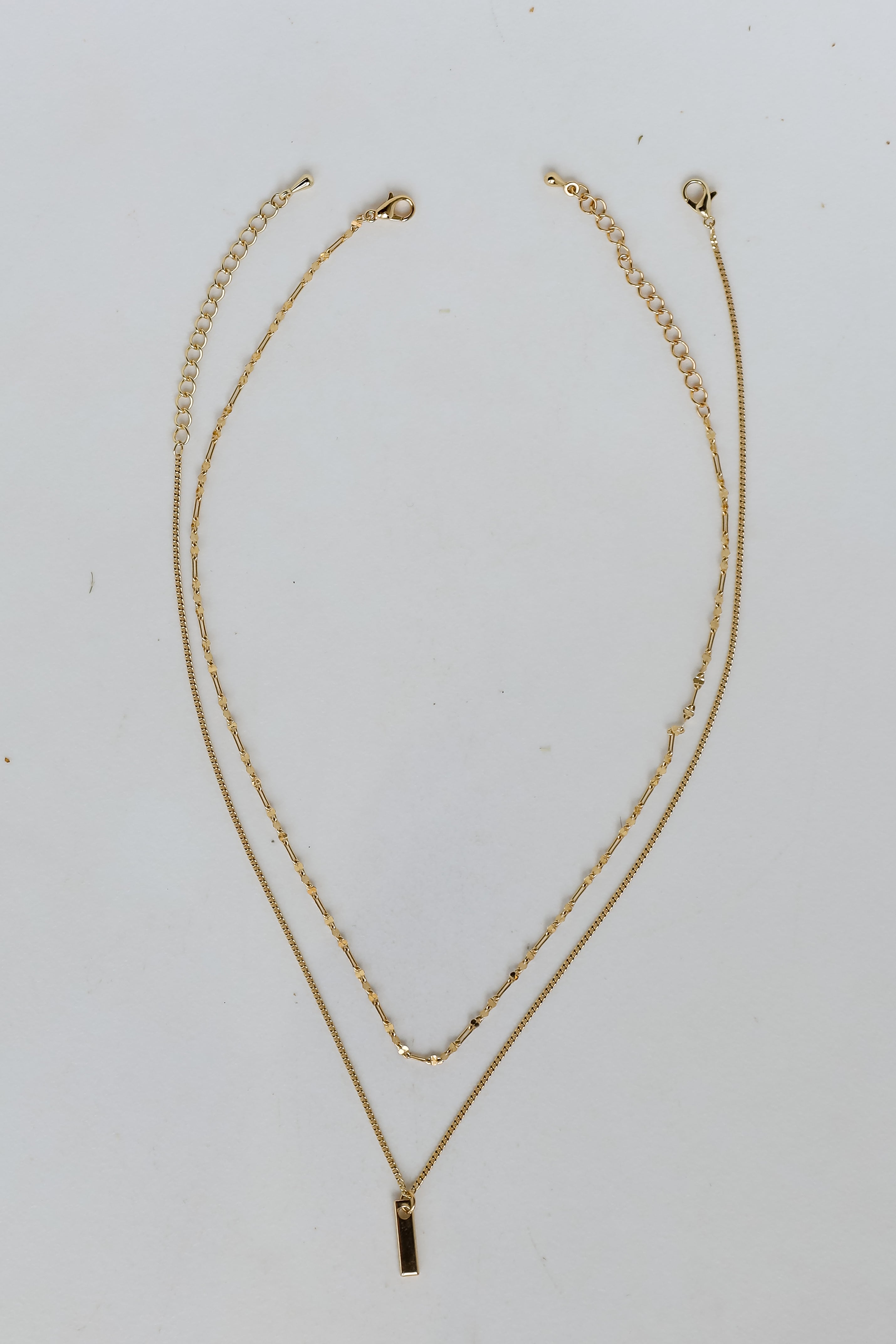 Charlie Gold Layered Chain Necklace