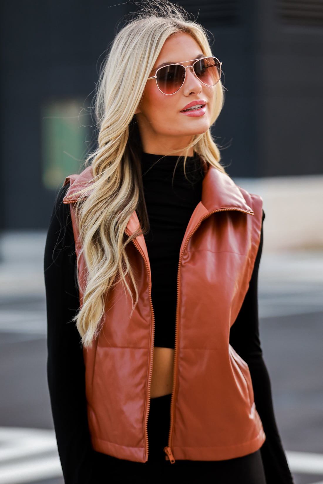 leather vest