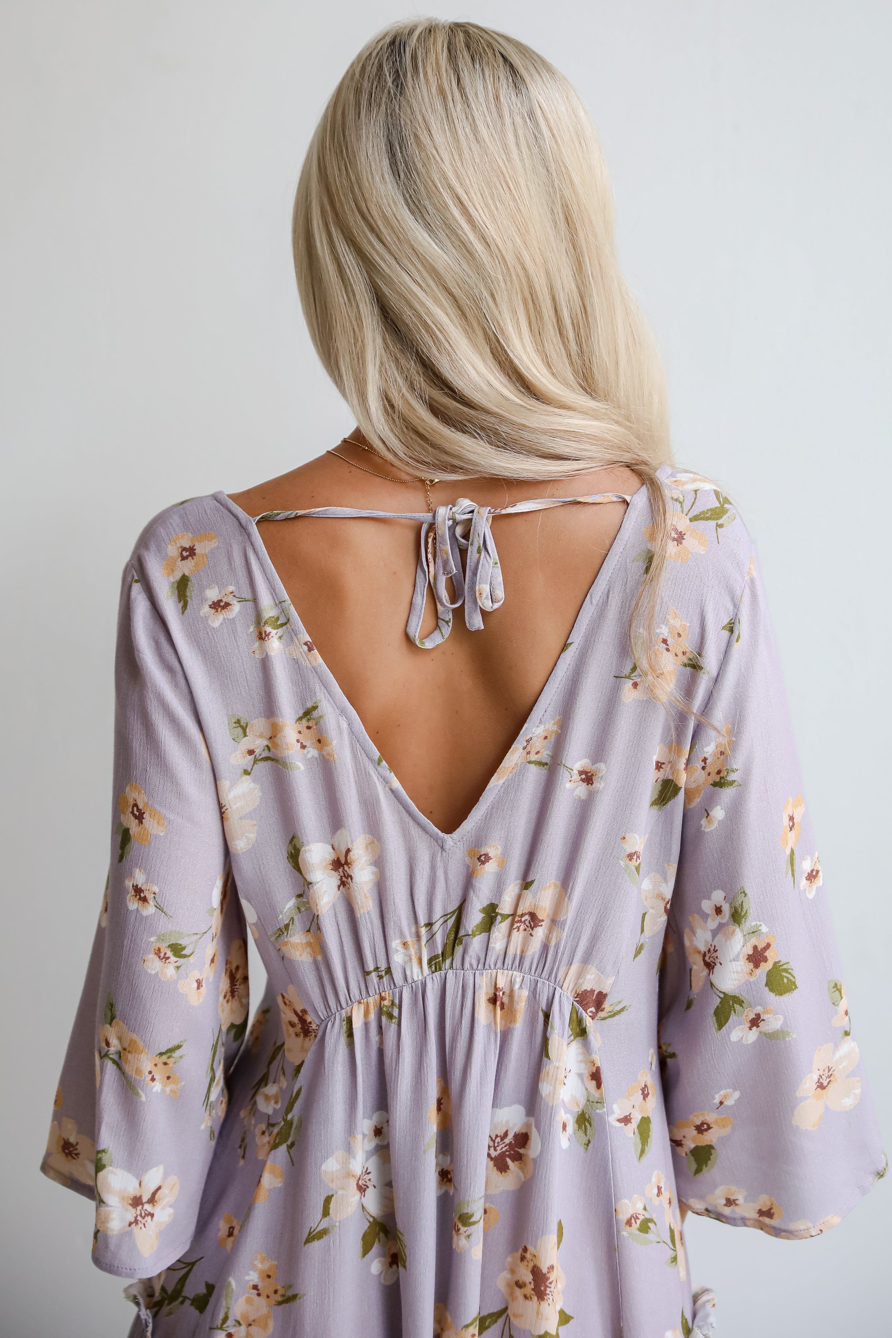 Your Sweetie Lilac Floral Mini Dress