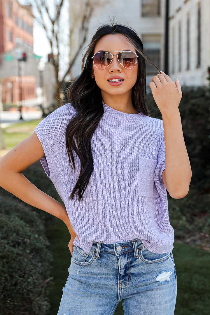 Lilac Sweater Top