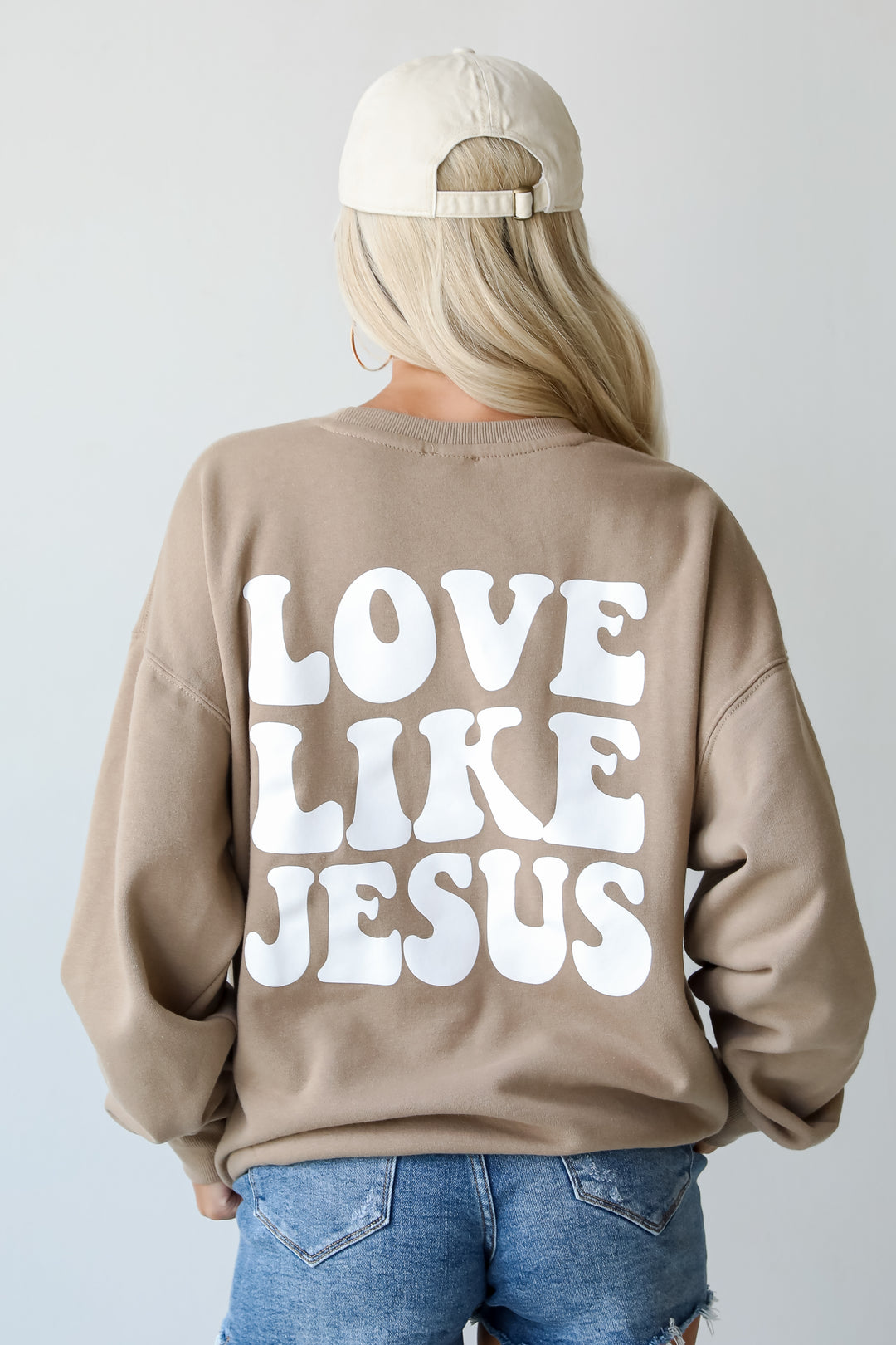 Tan Love Like Jesus Sweatshirt