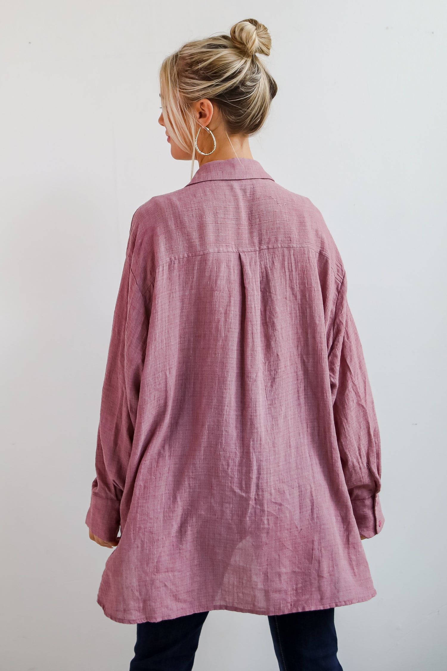 Allison Oversized Button-Up Blouse