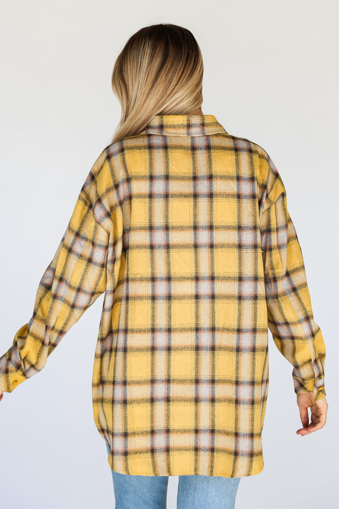 vintage Mustard Plaid Flannel