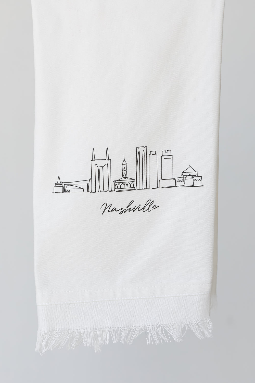 Nashville City Scape Hand Towel close up