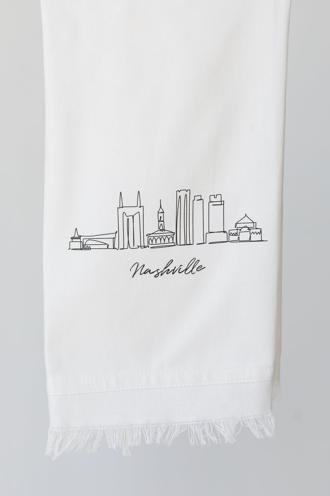 Nashville City Scape Hand Towel close up