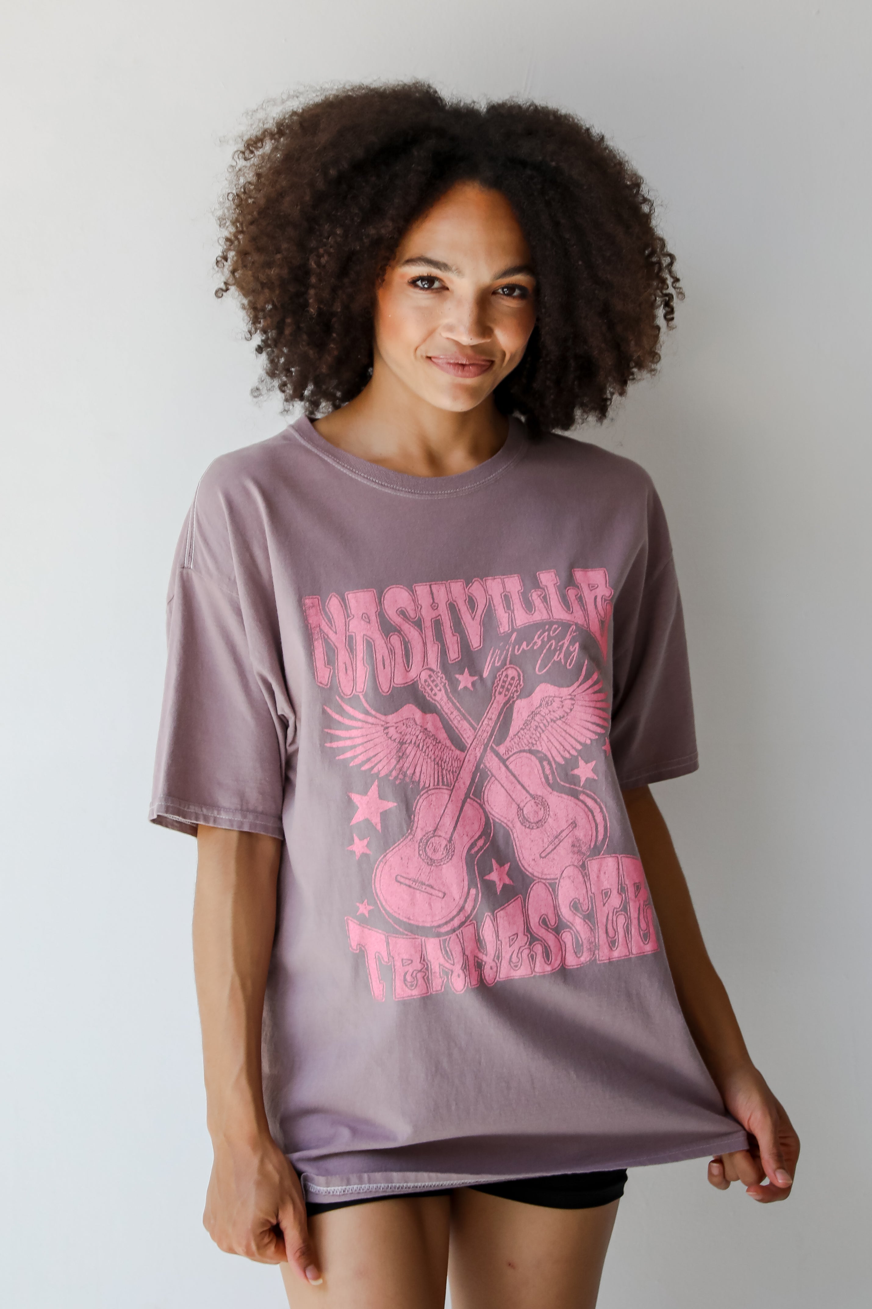 Mauve Nashville Tennessee Graphic Tee