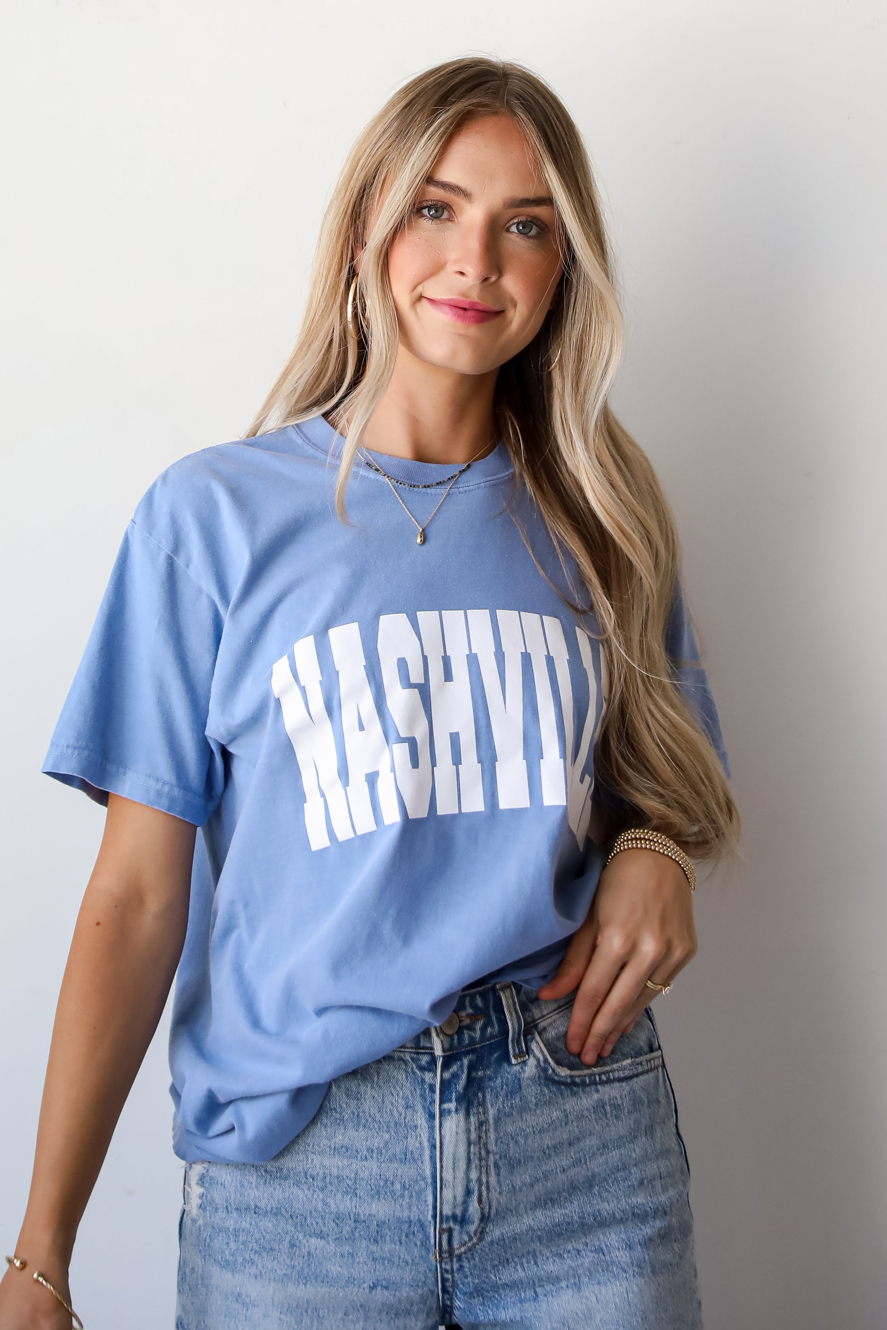 Light Blue Nashville Tee