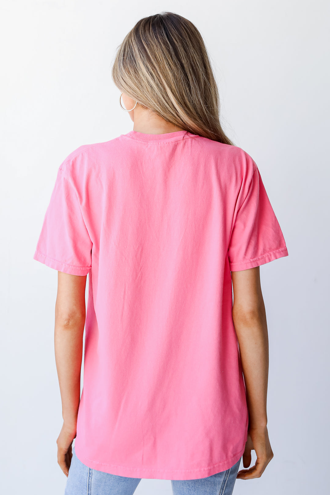 Pink Nashville Tee back view