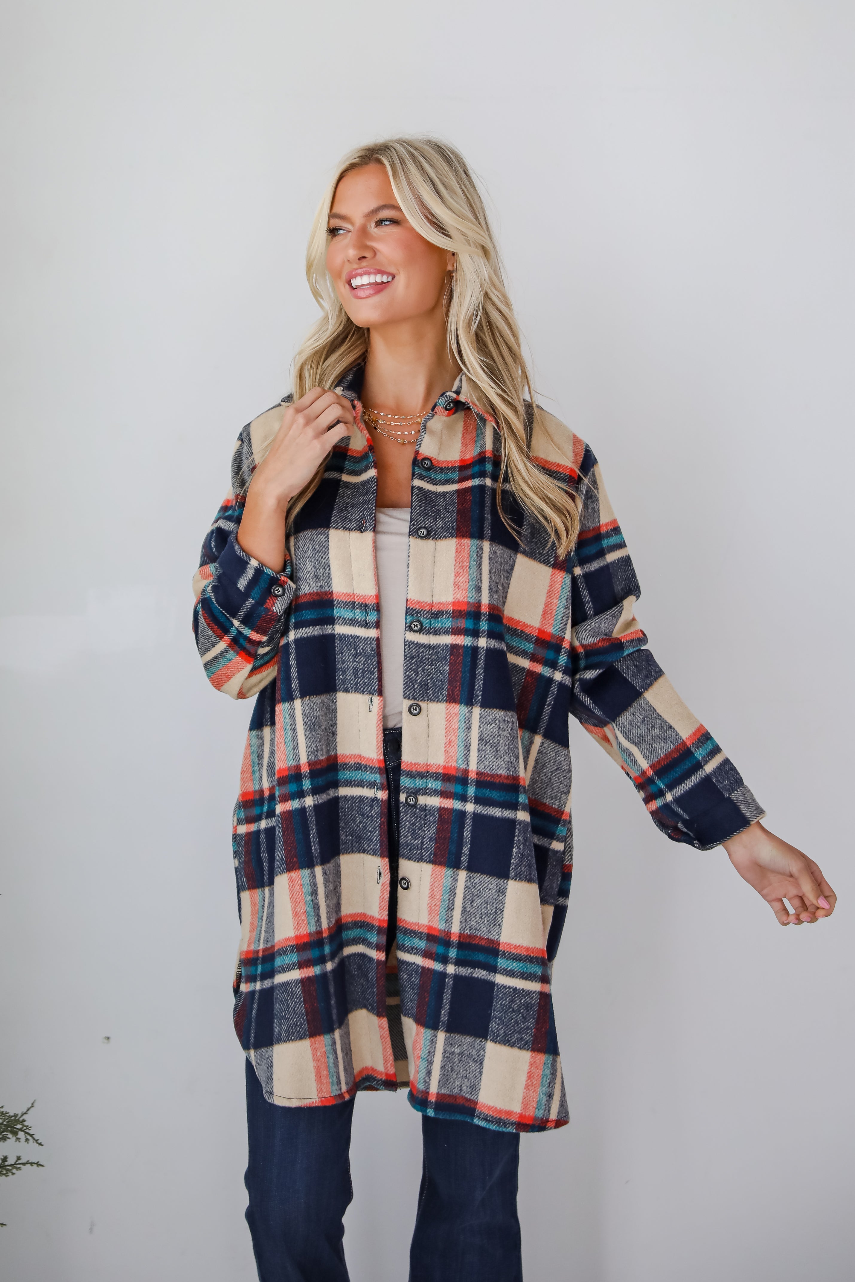 Poised Passion Plaid Shacket