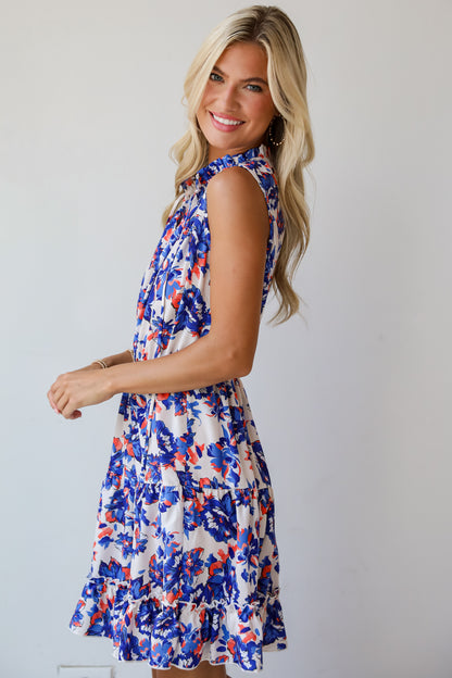 Formally Invited Navy Floral Mini Dress