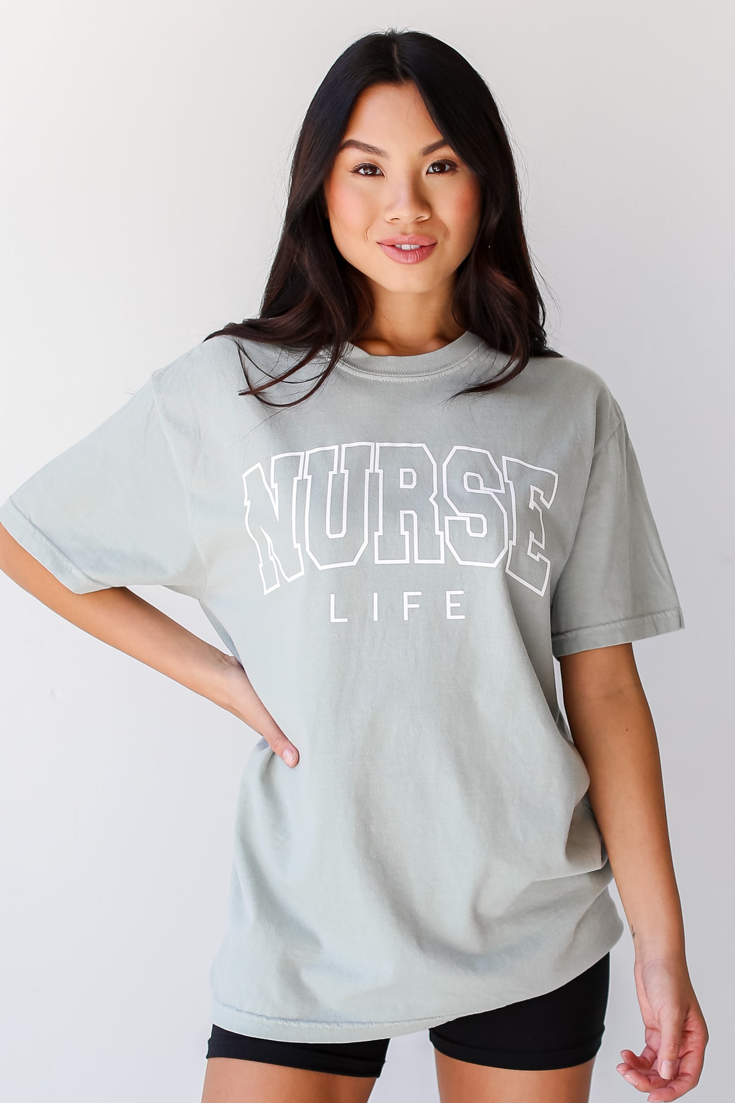 Sage Nurse Life Tee front view