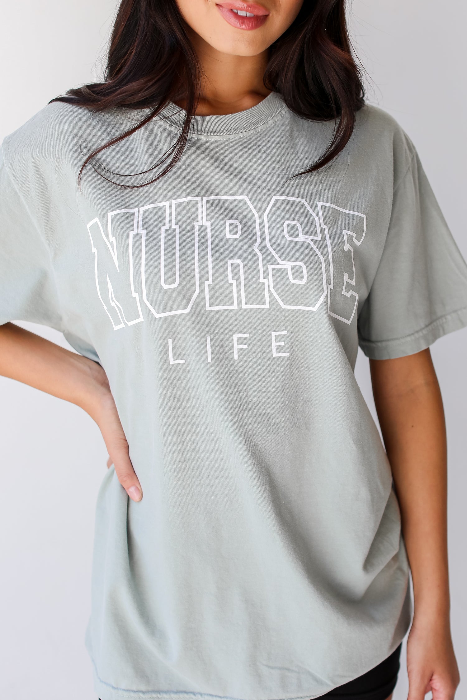 cute Sage Nurse Life Tee