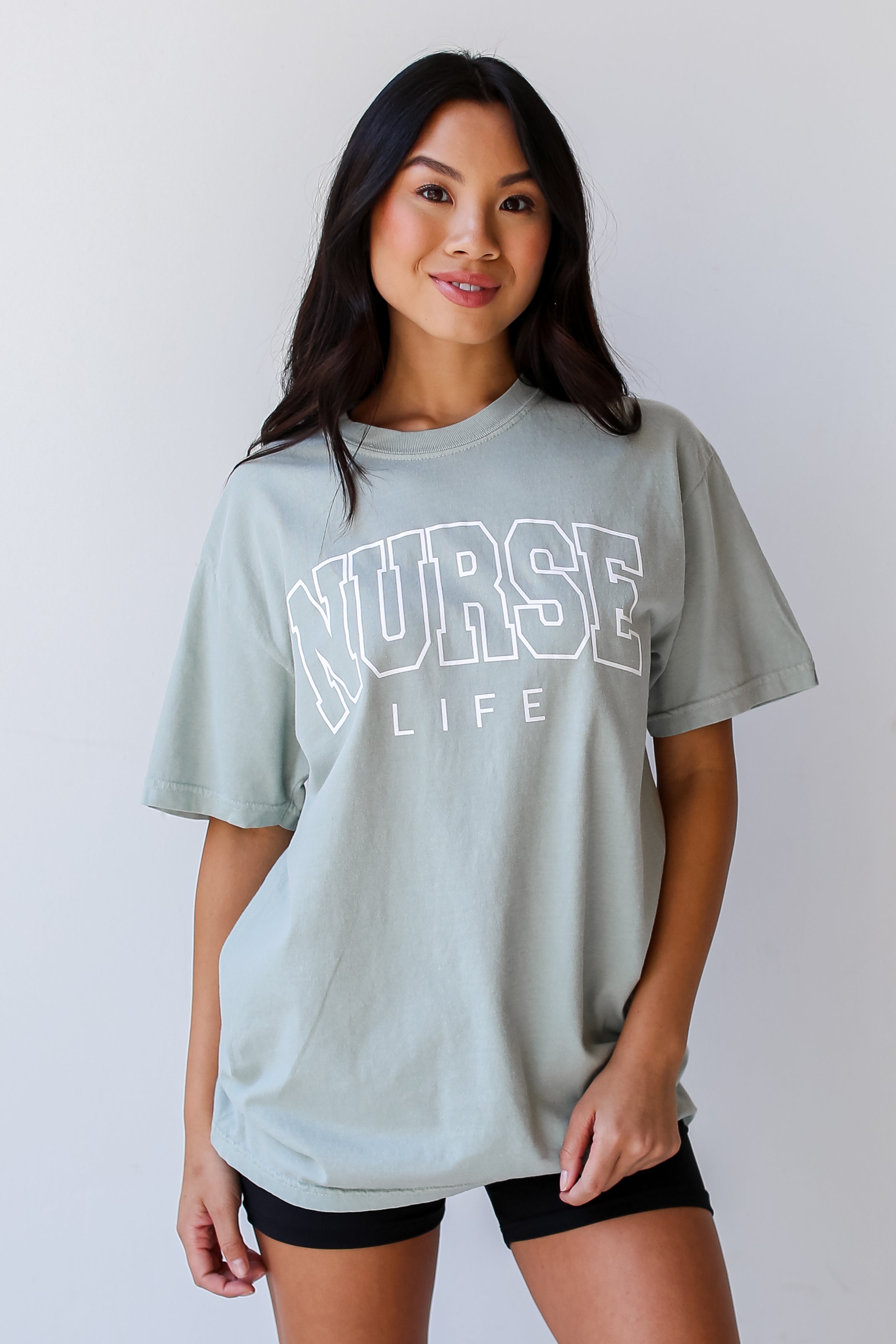 Sage Nurse Life Tee front view