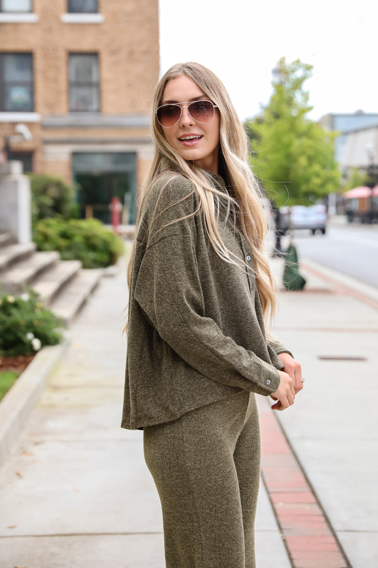 Coveted Coziness Olive Knit Top