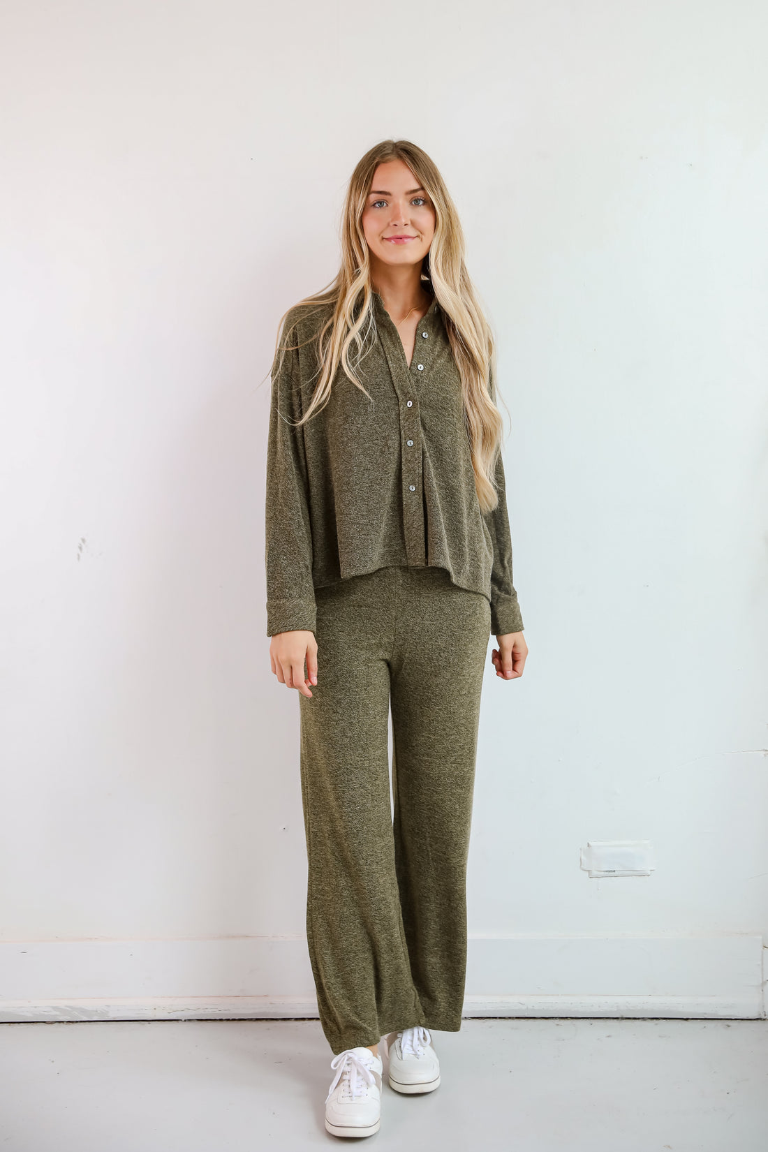 Coveted Coziness Olive Knit Top