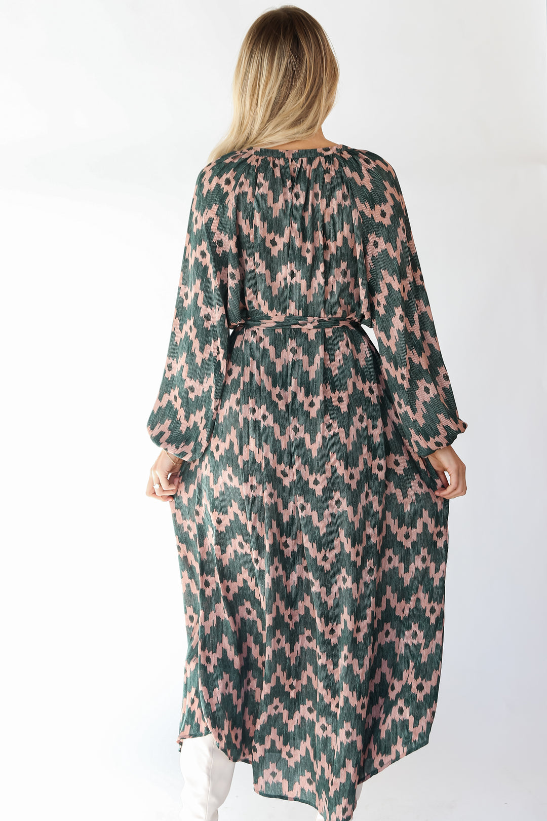 flowy Hunter Green Maxi Dress