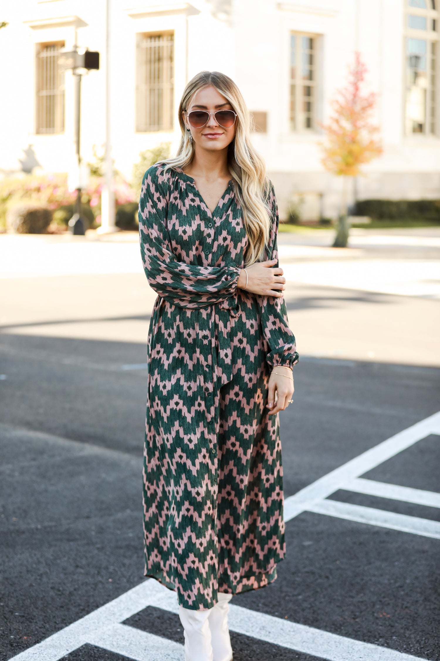 Hunter Green Maxi Dress