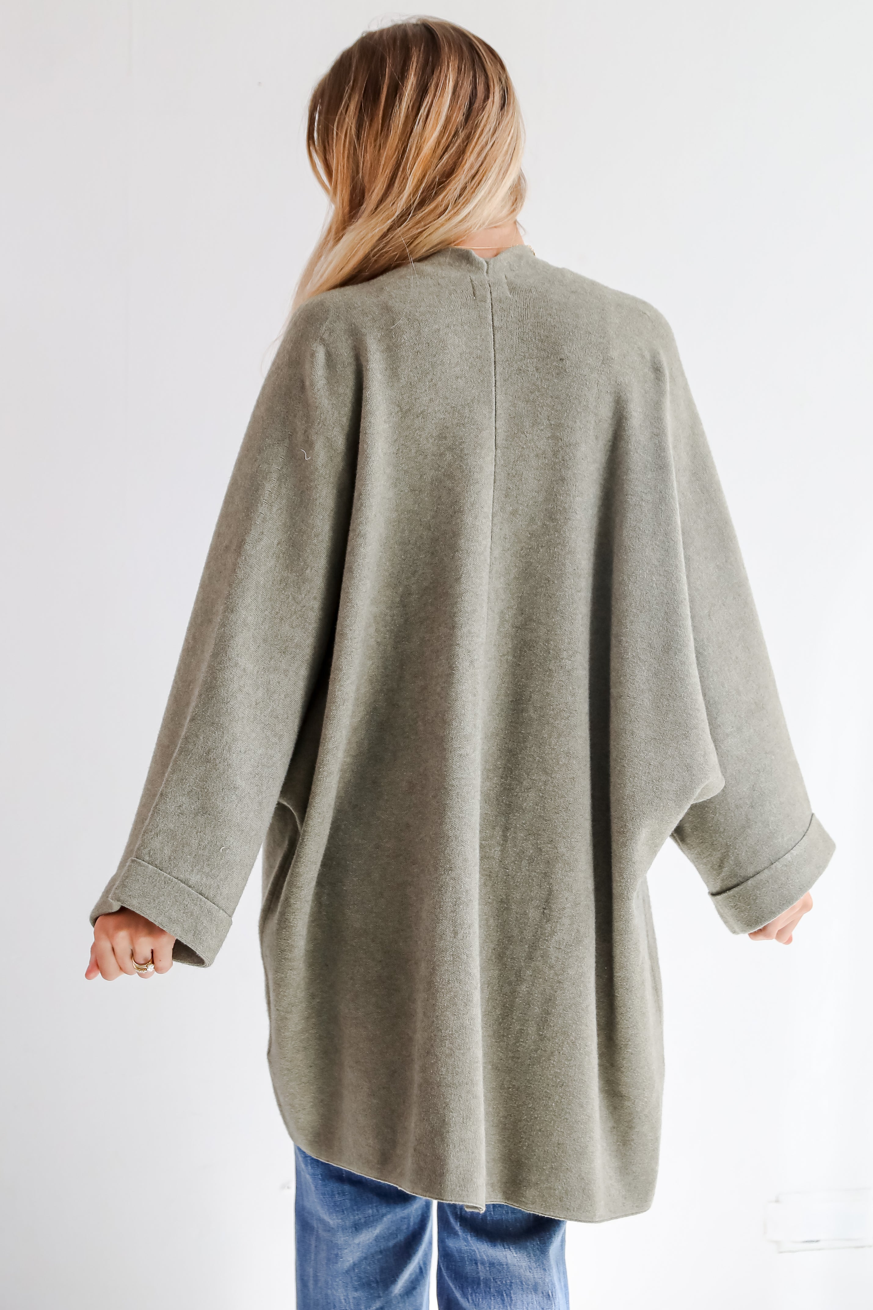 Cabin Cuteness Olive Oversized Cardigan