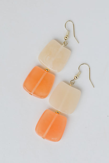 Blush Acrylic Drop Earrings