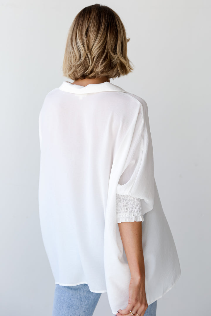 womens white blouses