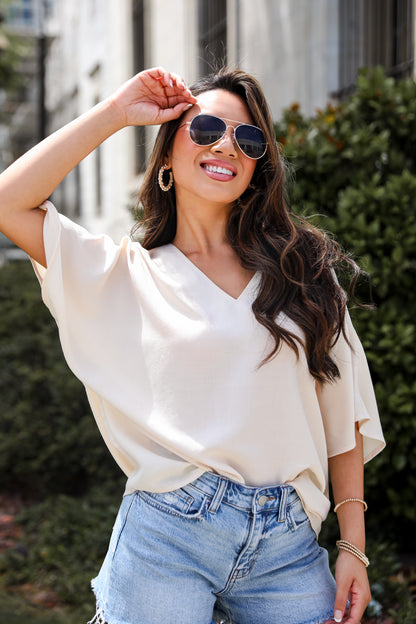 Inspiring Cuteness Oversized Blouse