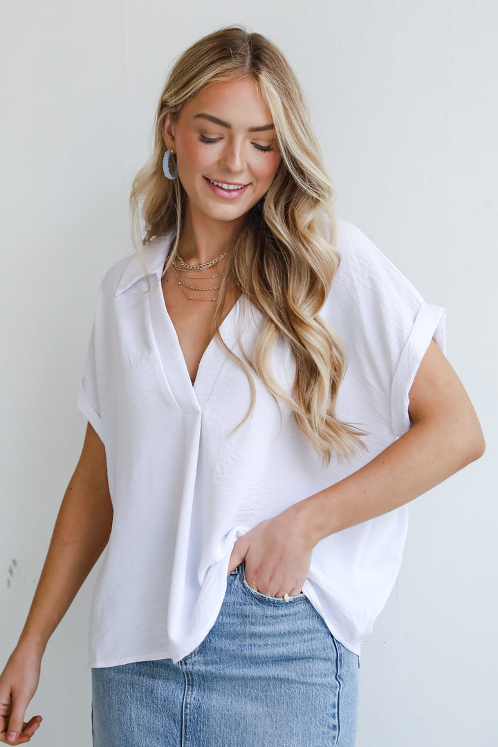 basic white Blouse