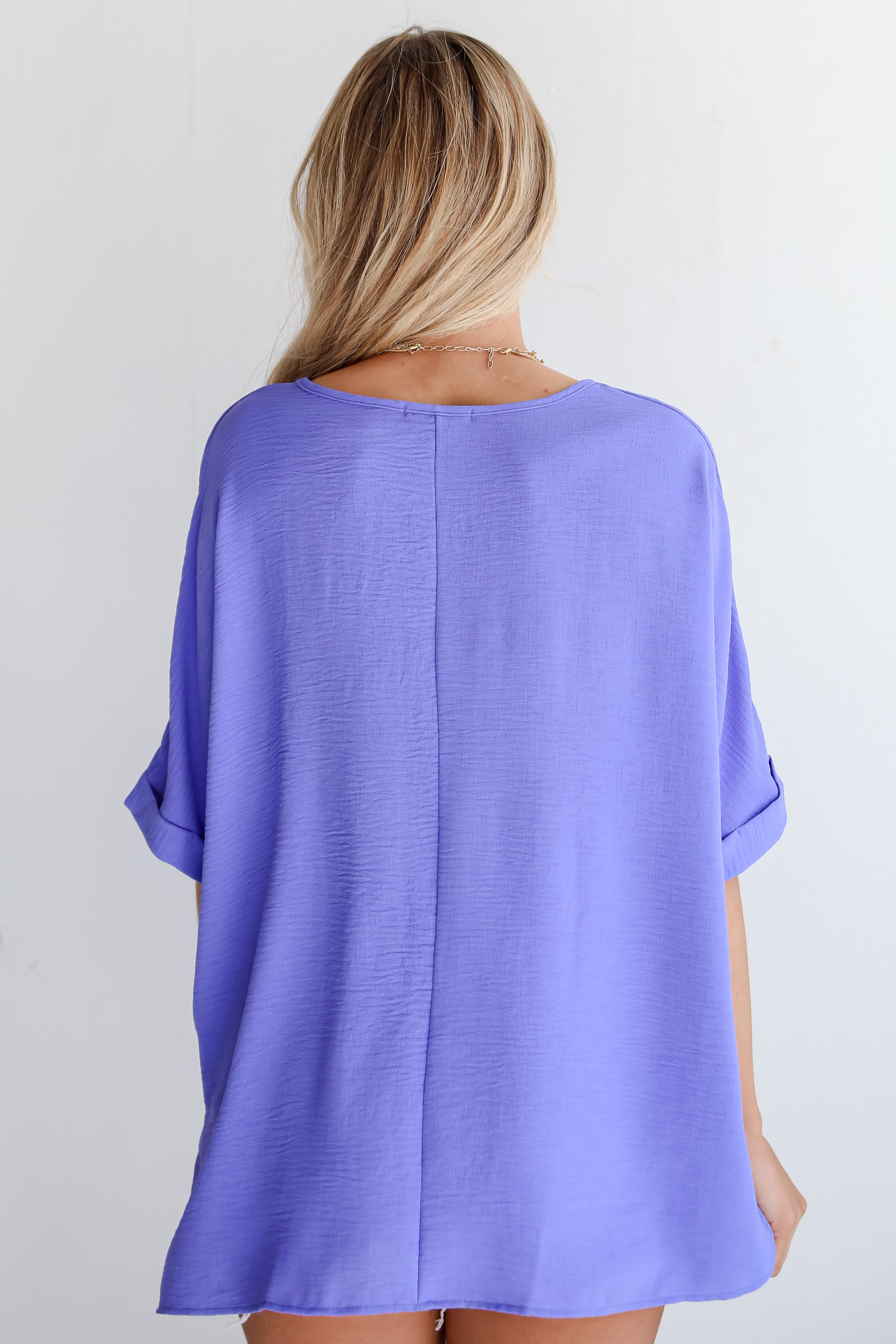 casual purple Blouse