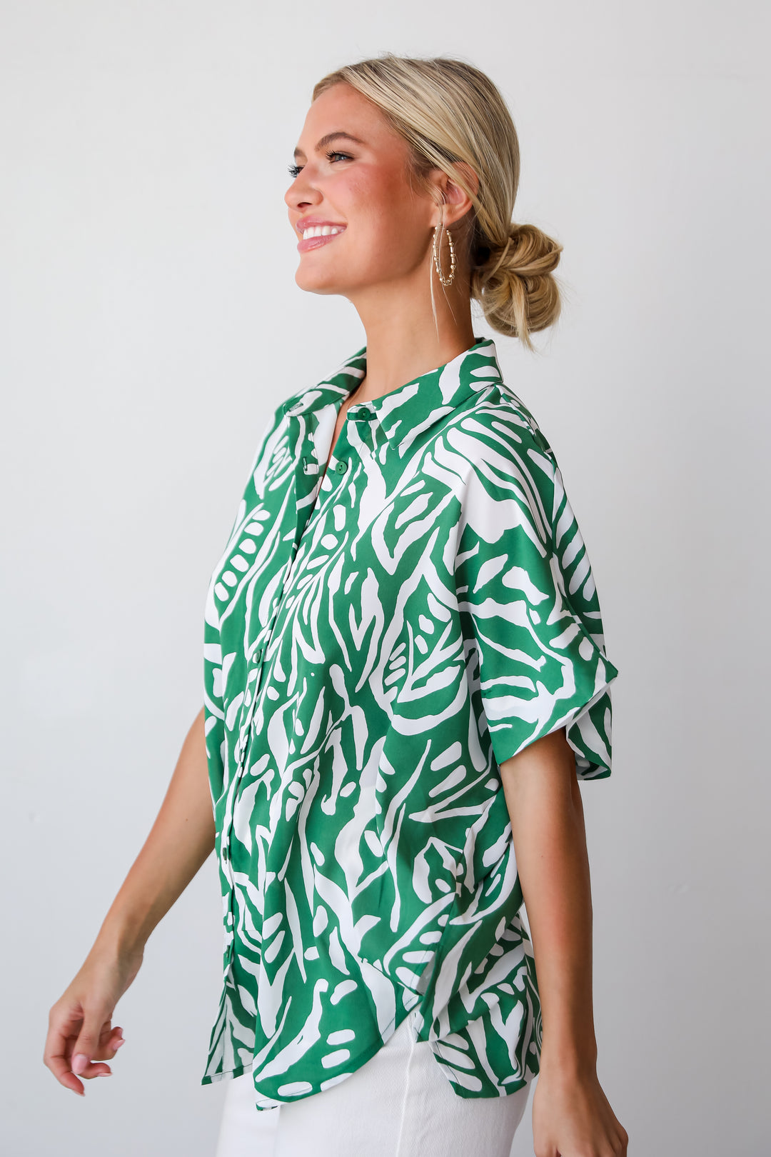 cute tops for women Cute summer shirt in green