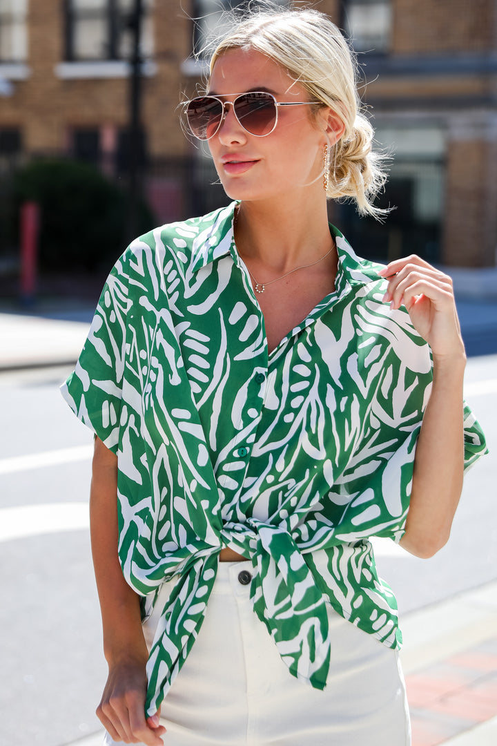 Gorgeous Spirit Oversized Blouse green Oversized Blouse