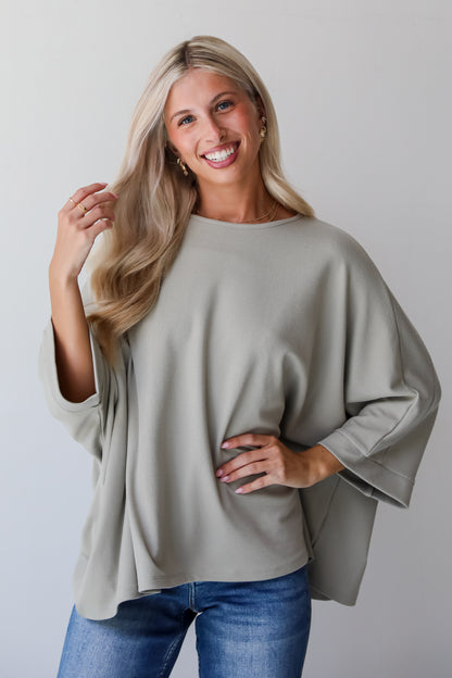 Reagan Oversized Knit Top