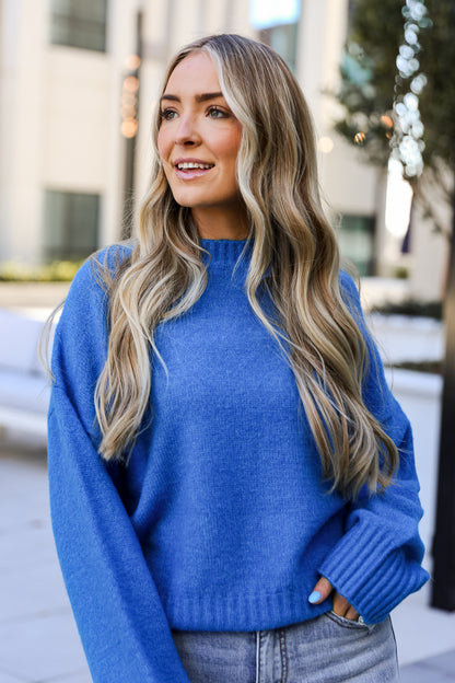 blue Oversized Sweater