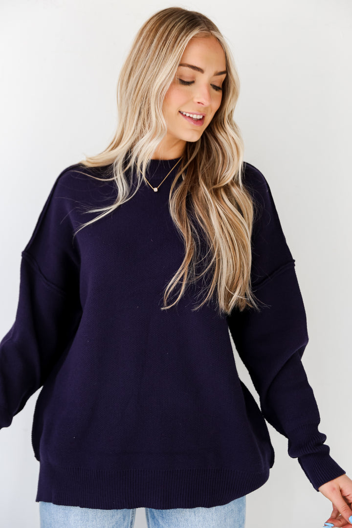 drop sleeve Oversized Sweater