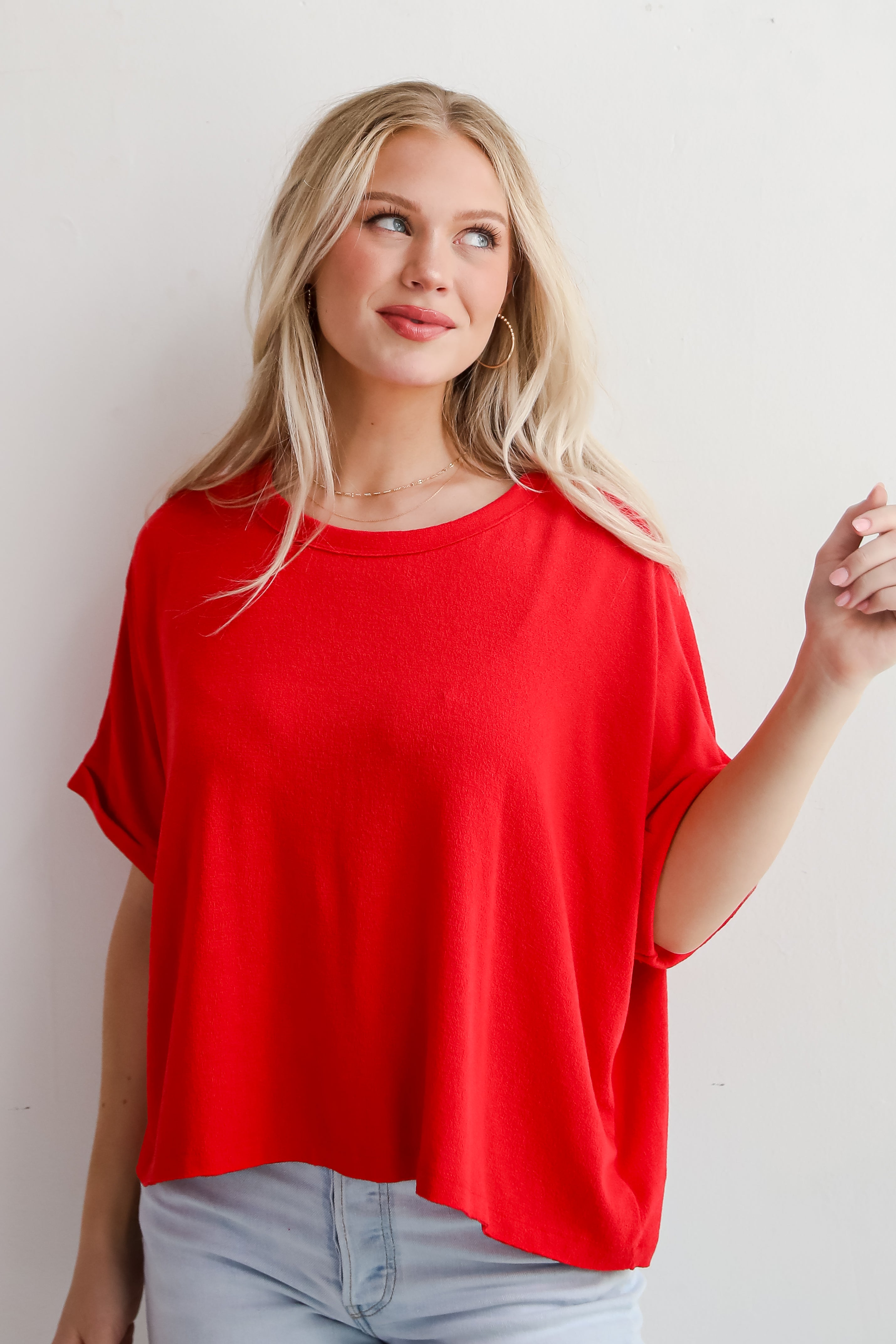 Madison Short Sleeve Knit Top