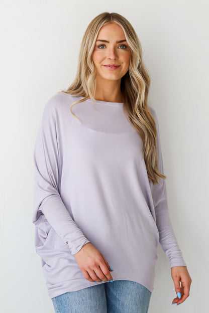 lavender Oversized Top for women