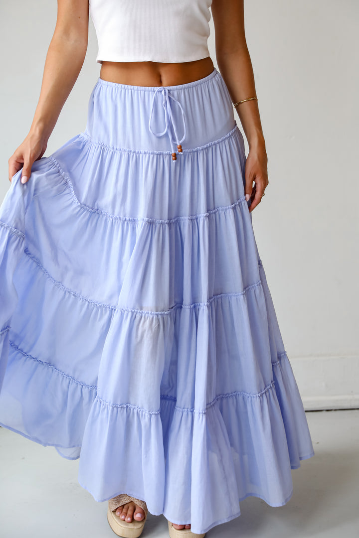 Adorable Lifestyle Tiered Maxi Skirt