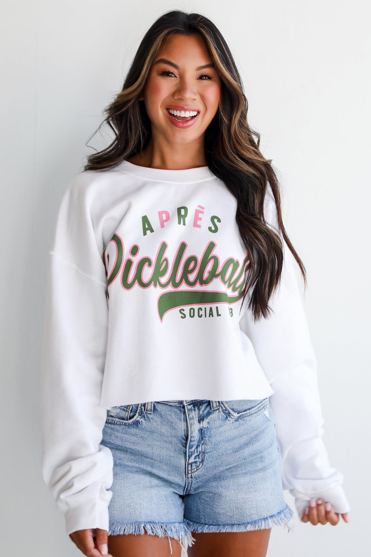 Après Pickleball Social Club Cropped Sweatshirt