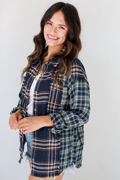 FINAL SALE - Plaid Times Color Block Flannel