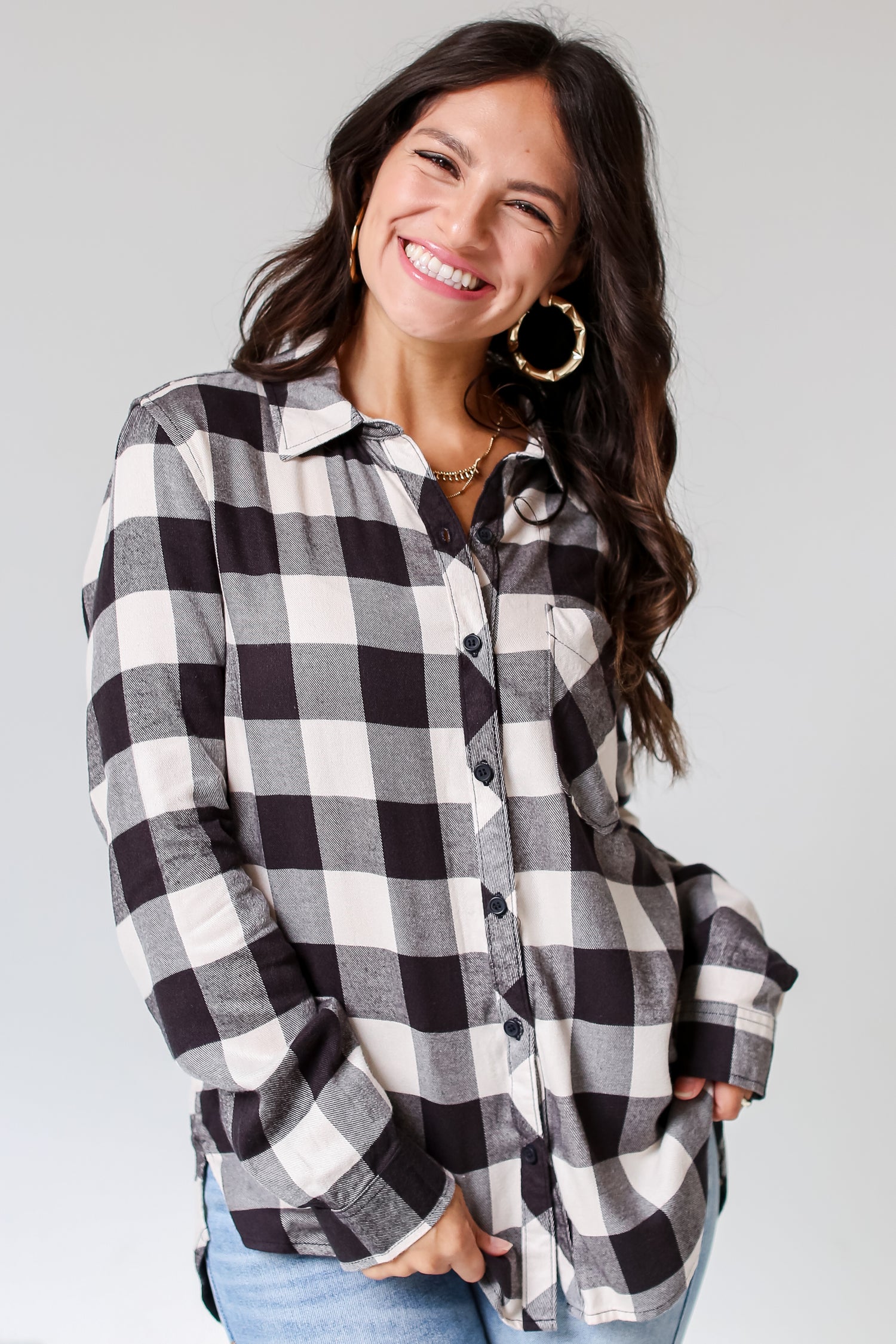 Plaid Flannel front view