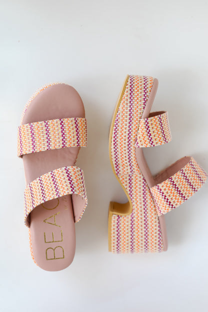 FINAL SALE - Ocean Avenue Pink Platform Espadrilles