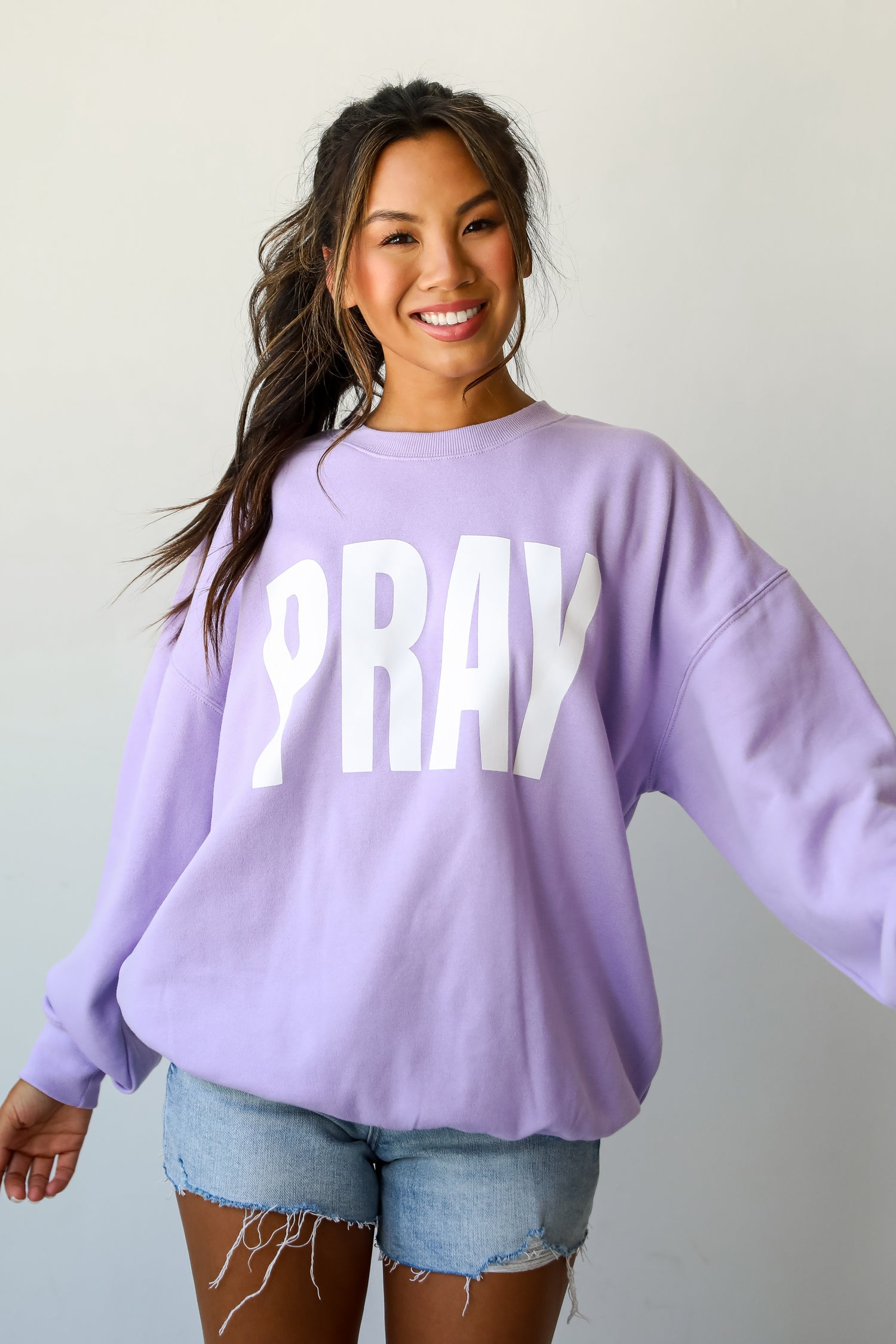 Lavender Pray Sweatshirt