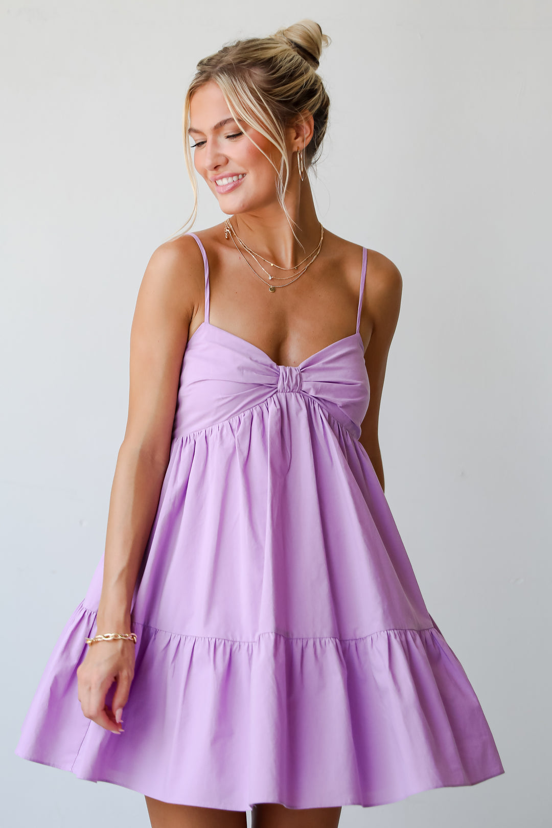 Obviously Gorgeous Lavender Mini Dress